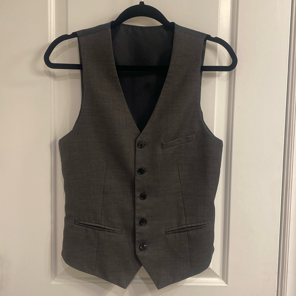 Dark Gray Suit Vest